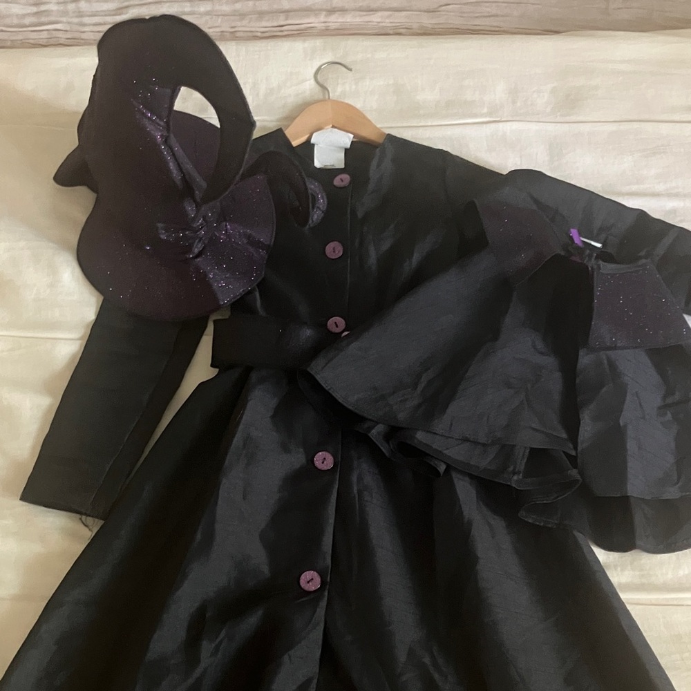 California Costumes black and sparkly purple Witch Costume